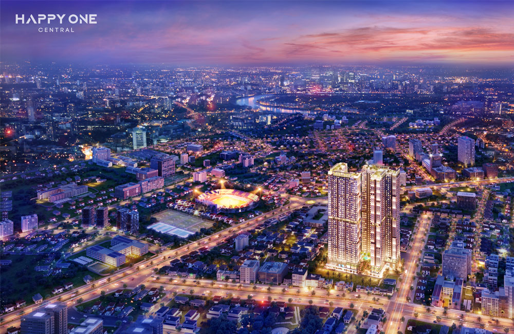The Central Thu Dau Mot City Smart Apartment Complex - Happy One Central. Photo by Van Xuan Group