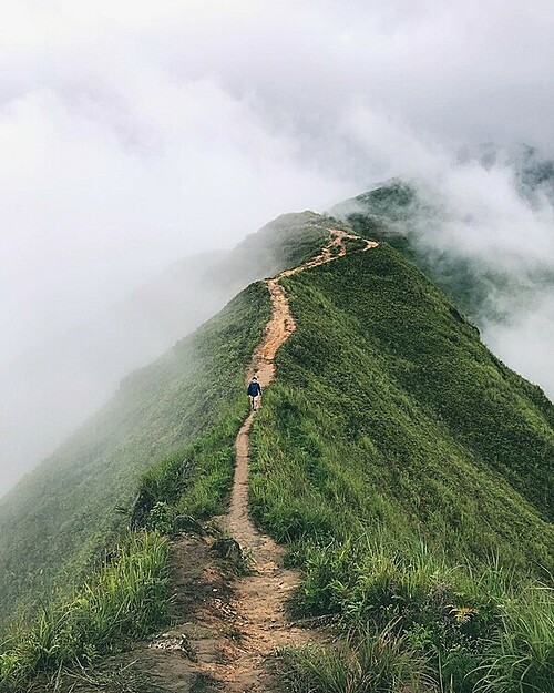 A path up to Ta Xua peak. Photo courtesy of Ta Xua Clouds Homestay