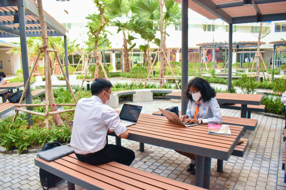 The Student Zone allows different kinds of student interaction. Photo by AIS