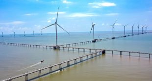 $219-mln offshore wind power plant launched in Mekong Delta