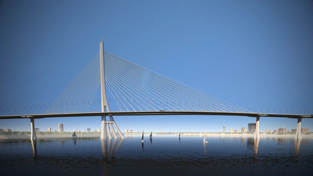 Artists impression of the Can Gio Bridge. Photo courtesy of HCMC Department of Planning and Architecture