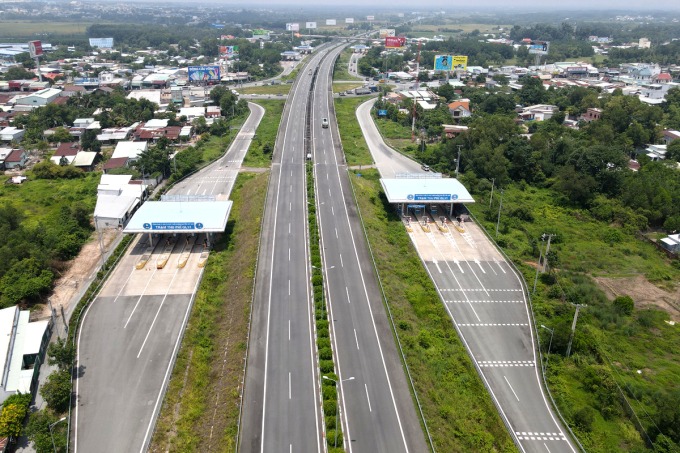 A section of the Ho Chi Minh City - Long Thanh - Dau Giay Expressway. Photo by VnExpress/Phuoc Tuan