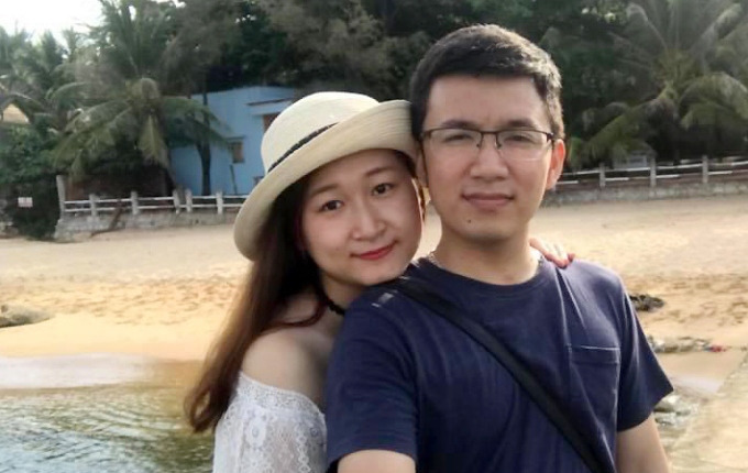 Hong Tham (L) and her husband. Photo courtesy of Tham