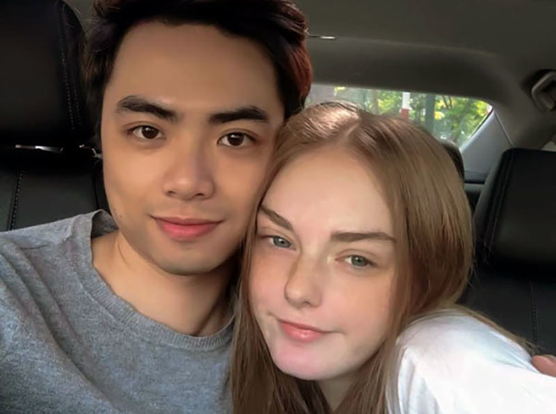 Tran Duc Anh and Anita in the first days of their relationship, August 2020. Photo courtesy of Anh