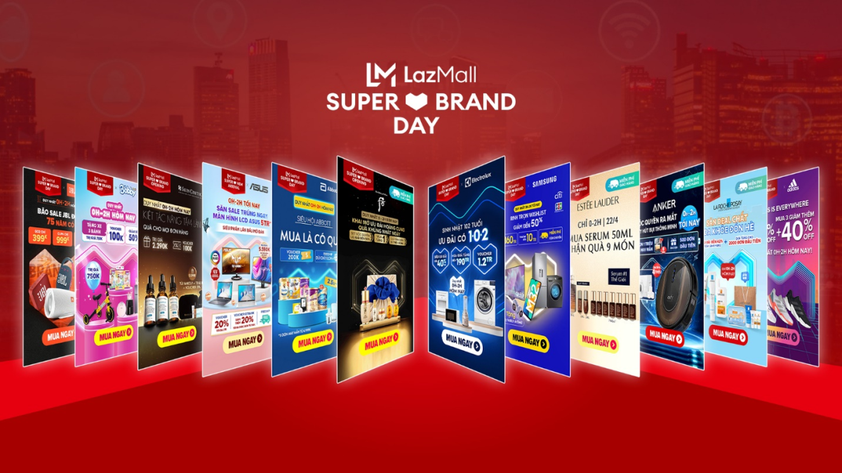 Super Brand Day brings benefit for both brand partners and Lazada. Photo by Lazada Vietnam
