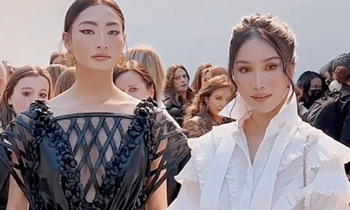 Phương Anh thả dáng ở Paris Fashion Week