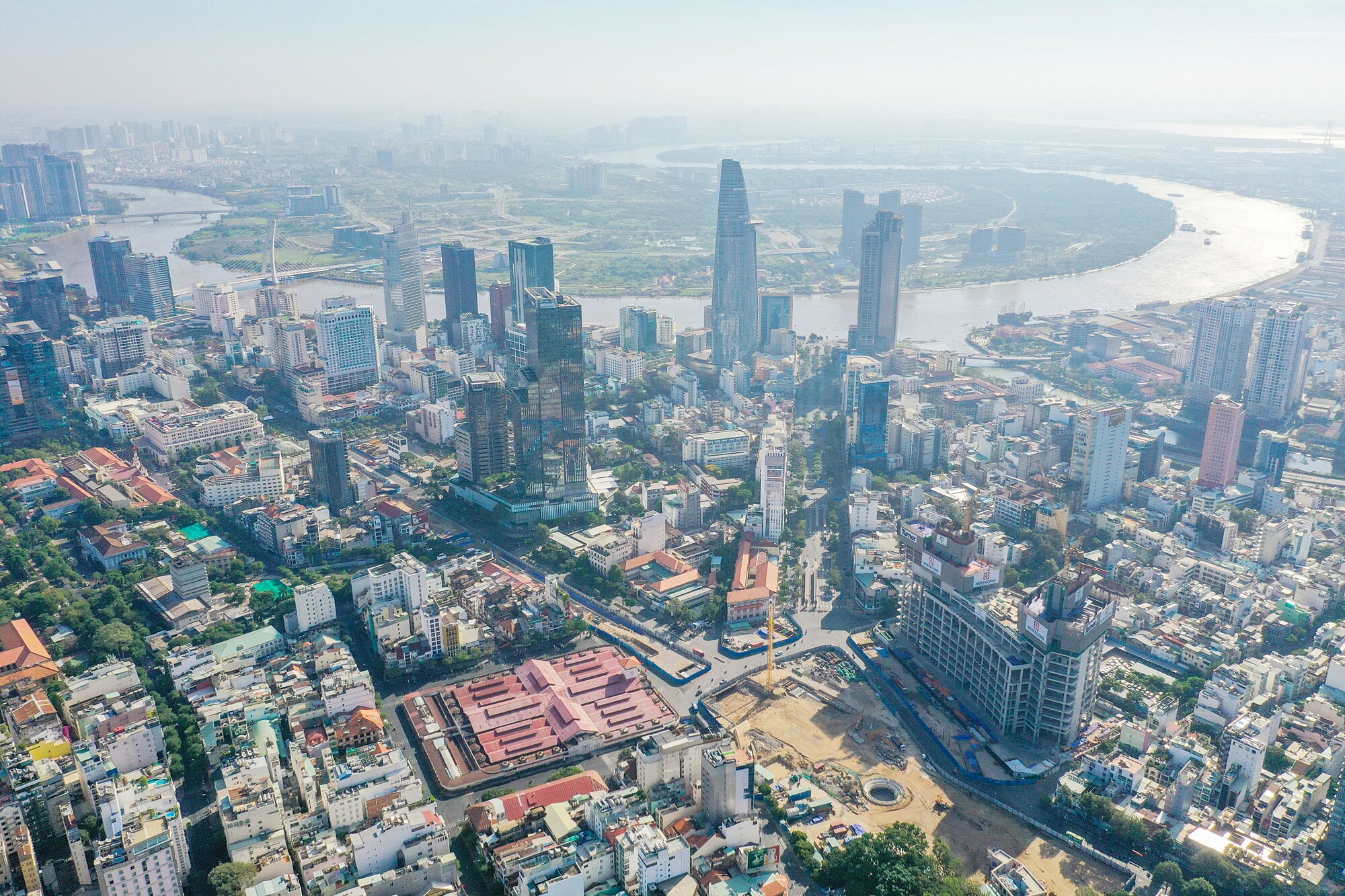 Ho Chi Minh City’s central business district. Photo by VnExpress/Quynh Tran