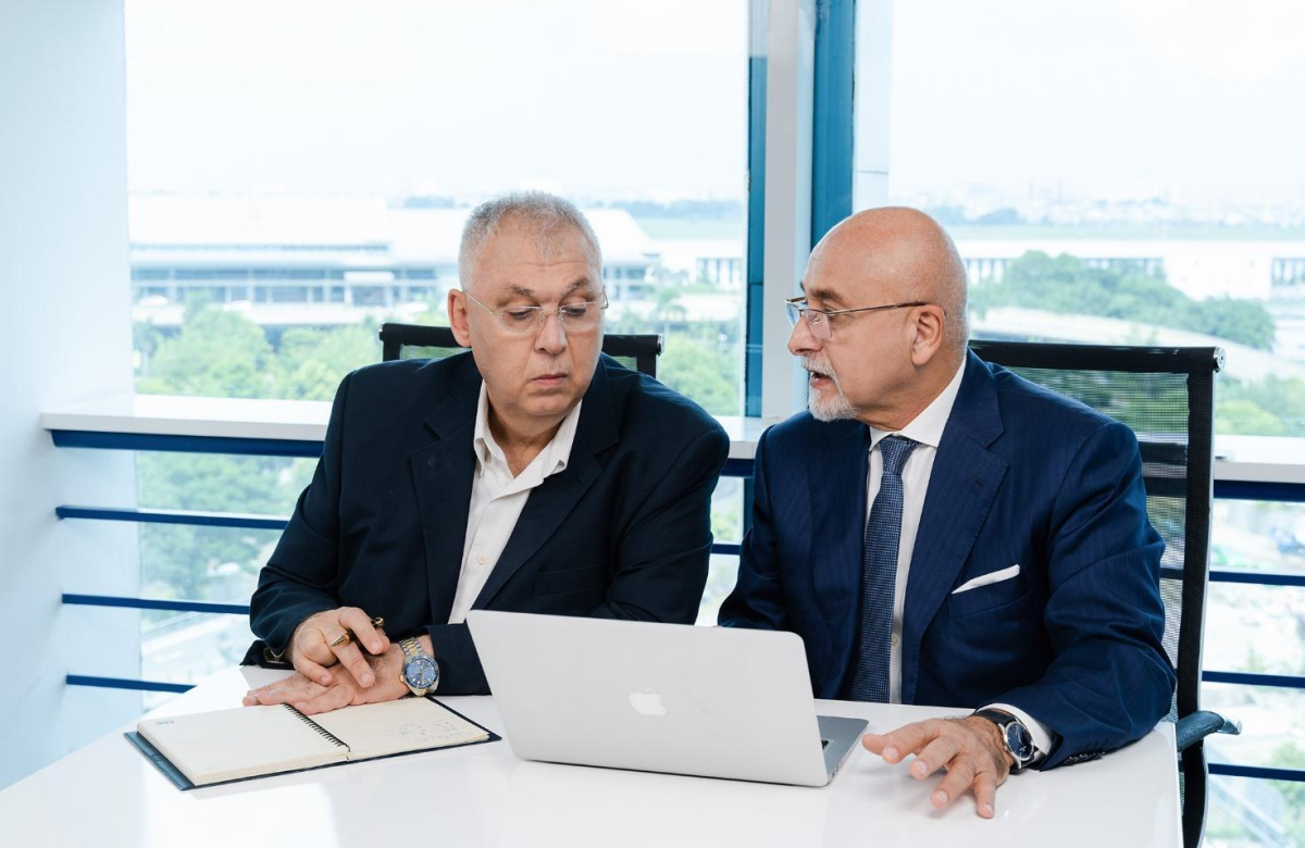 Adib Kouteili - Co-founder and Director (left) and Sami Kteily - Executive Chairman(right) co-founded PEB Steel Building Co., Ltd. (Pebsteel). Photo by Pebsteel