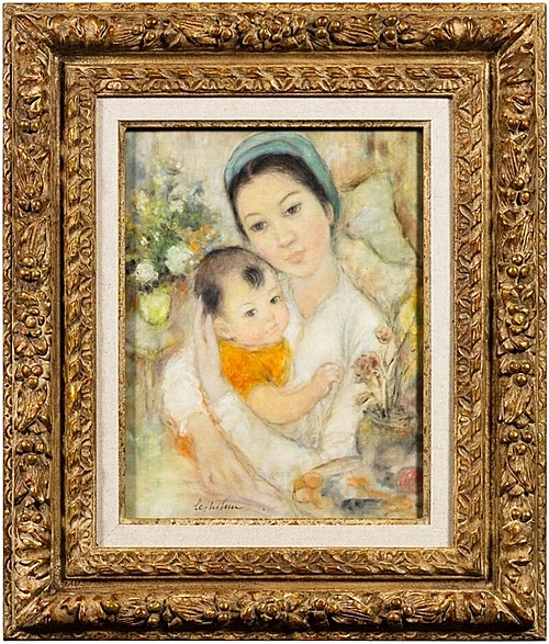 ‘Mère et enfant’ by Le Thi Luu. Photo courtesy of Sothebys