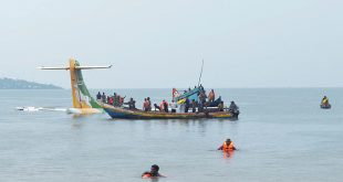 Passenger plane crashes into Lake Victoria in Tanzania, 19 dead