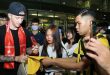 Fans welcome Dortmund players to Vietnam