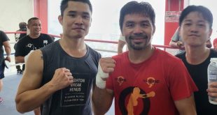 Vietnamese boxing champ trains with Manny Pacquiao for title defense match