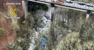 Six dead after bus plunges off bridge into river in Spain