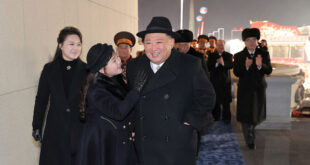 Daughter of North Korean leader Kim shares spotlight with nuclear missiles