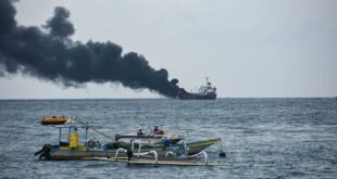 Indonesia's Pertamina says two crew killed after fire on tanker