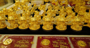 Gold prices ease