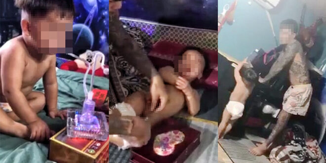 Police investigate viral video of 3-year-old smoking meth