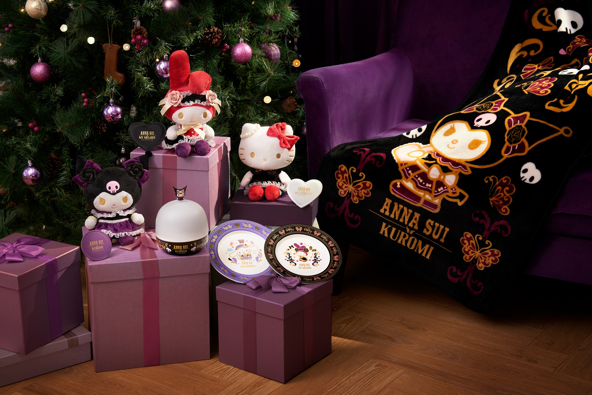 ANNA SUI x Sanrio Hong Kong Unleash More Festive Glam with 3 Limited Edition Plushies with Portable Mirrors Exclusively at 7-Eleven