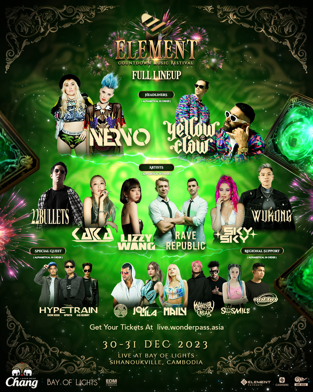 Elements Countdown Music Festival Lineup