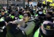 South Korean farmers scuffle with police at protest over dog meat ban
