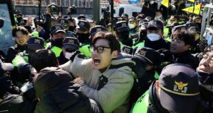 South Korean farmers scuffle with police at protest over dog meat ban