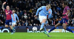 Haaland hits 40 in the Champions League as Man City comeback beats Leipzig