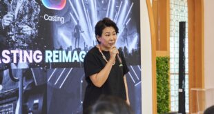 Irene Ang, Founder of IAmCasting, at the launch during the Singapore Media Festival 2023