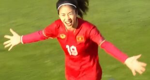 Vietnamese forward jubilant after scoring historic goal against Germany