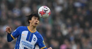 Japan's Mitoma is a doubt for Asian cup after suffering ankle injury