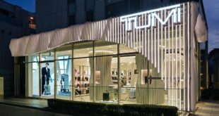 TUMI’s first Asia-Pacific flagship store in Omotesando, Tokyo, Japan.