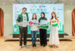 Green WALK Hong Kong and Walking Habit Survey Results Press Conference (From left: Dr. William Yu, Founder & Chief Executive Officer, World Green Organisation (WGO); Ms. Jessica Chan, Head of Sustainability of MTR Corporation, Ms. Karen Woo, General Manager - Branding and Communications of MTR Corporation; Miss. Grace Chan, the Ambassador of Green Walk)