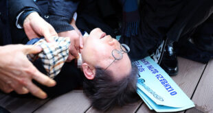 S. Korea opposition chief stabbed during visit to Busan