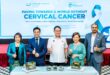 YB Ling Tian Soon (centre) witnesses Gleneagles Hospital Johor and ROSE Foundation's Cervical Cancer Awareness MOU signing, a pivotal step towards enhanced screenings and healthcare education.