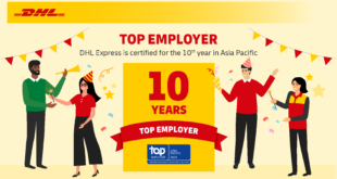 DHL Express named Top Employer in Asia Pacific