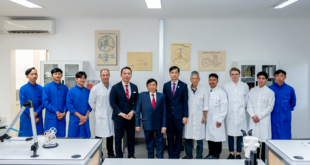 H.E. Heng Sour, Minister of Labour and Vocational Training, explored the curriculum at Prince Horology, which imparts the art of Swiss watchmaking techniques to Cambodian students.