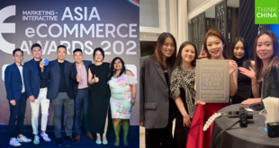 THINK CHINA secures 1 gold and 2 bronzes at the Asia eCommerce Awards (left) and 1 silver at Campaign’s Agency of the Year for Greater China (right)