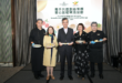 Dr Lam Ching Choi, Executive Council member; Sylvia Chung, Chief Business Impact Officer of Chinachem Group; Rebecca Choy Yung, Founder & Chair, Golden Age Foundation; and two Western cuisine chefs celebrate the launch of the Golden Gourmet menus.