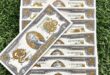 $2 banknotes with gold-plated dragon prints sell for $82 apiece